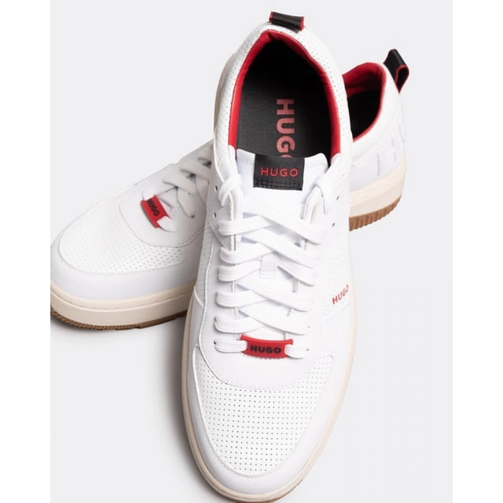 Hugo Kilian_Tenn Mens Mixed-material trainers - White - Size UK 9